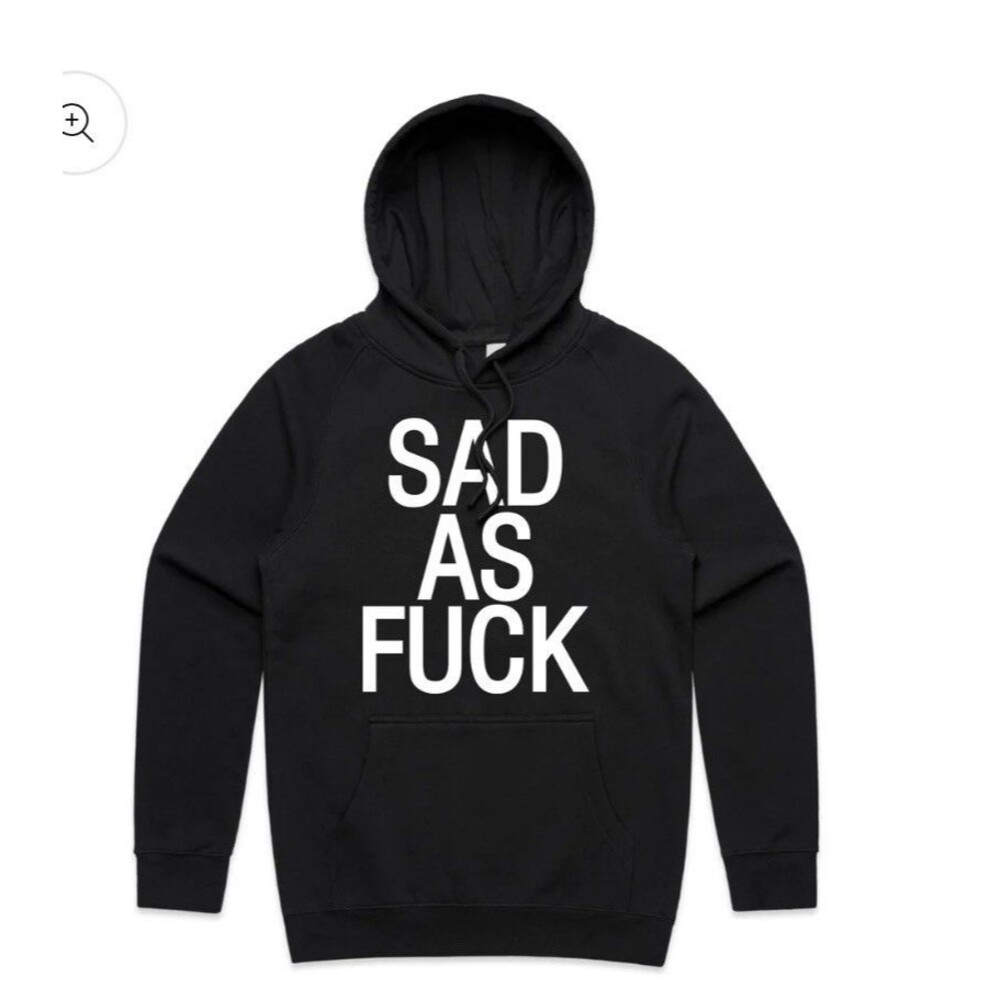 Sad AF Hoodie Emo Nite size small brand new